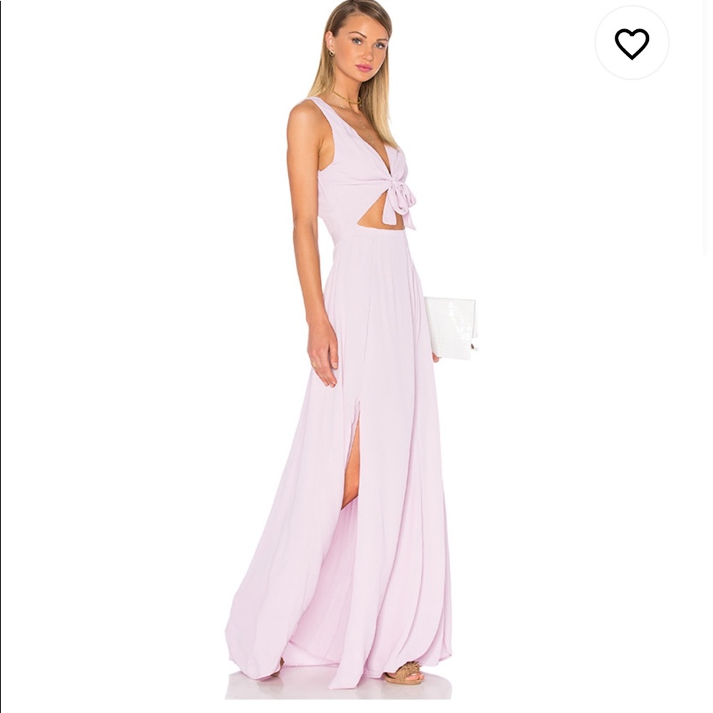 Privacy Please M pink cutout maxi dress